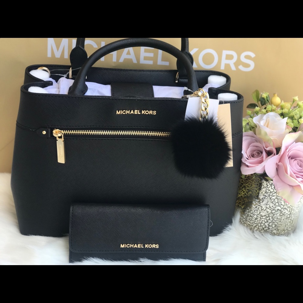 🌷MICHAEL KORS Black  Satchel Set - Picture 5 of 6
